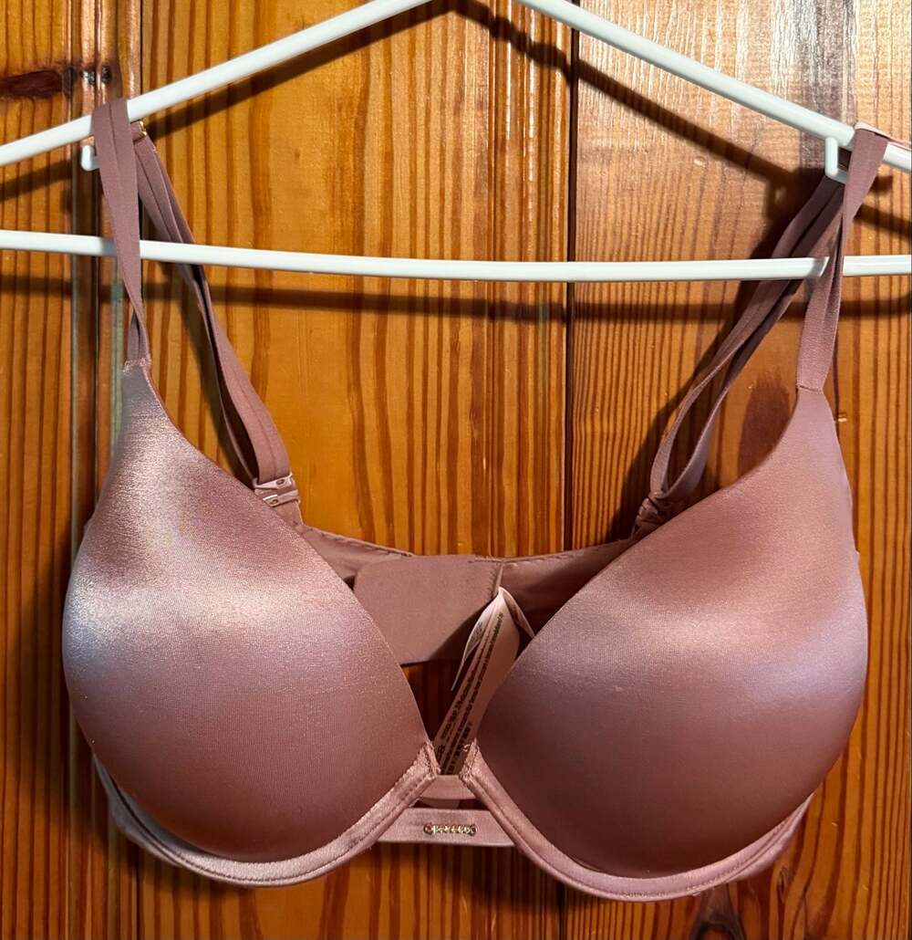 Victoria’s Secret Very Sexy Push Up Bra 34ddd/34f pink plum EUC Bling